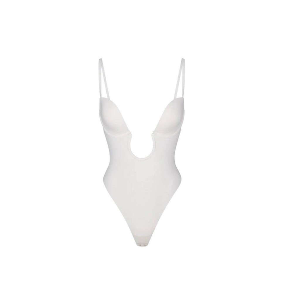 Skims Deep Plunge Shapewear Thong Bodysuit